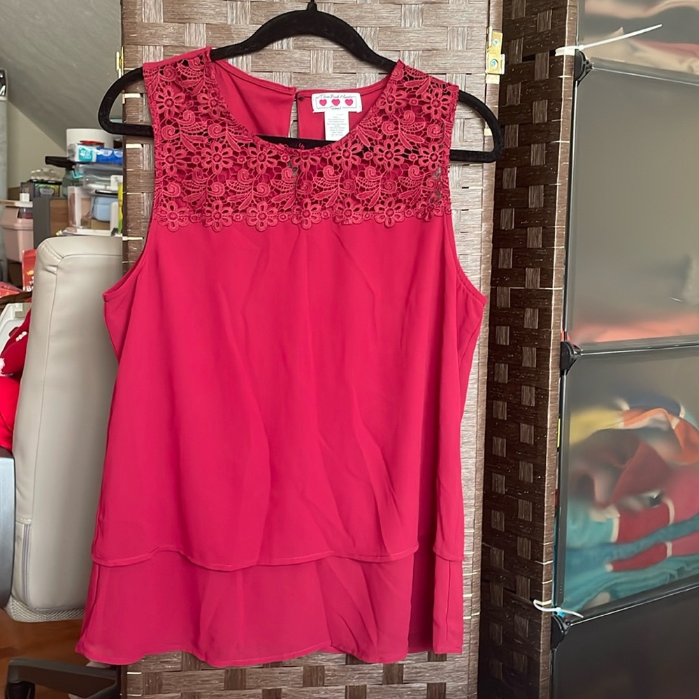 Wine Red Blouse
